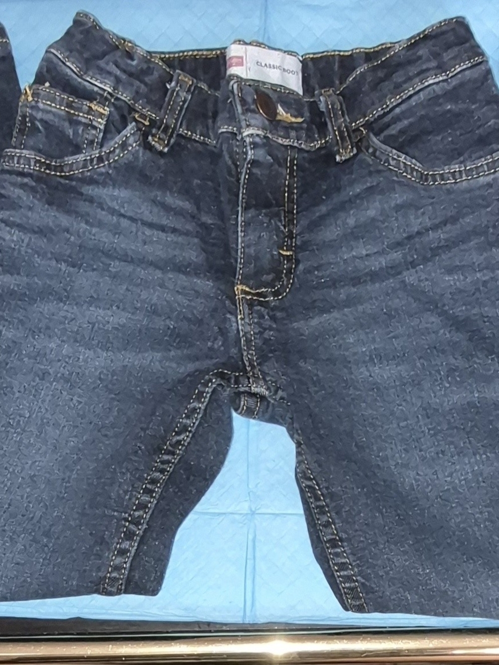 Girls Dark Blue Denim Jeans